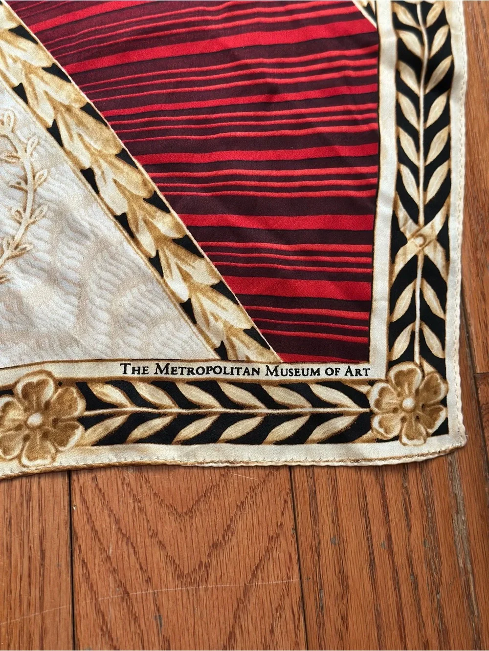 The Metropolitan Museum of Art Exclusive 100% Silk Oblong Scarf 19x62 Art Print